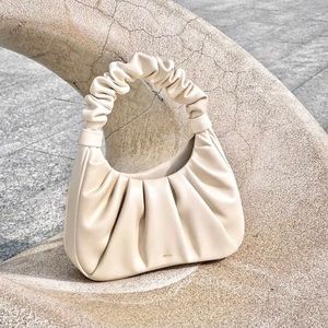 JW PEI GABBI RUCHED HOBO HANDBAG - Color Ivory